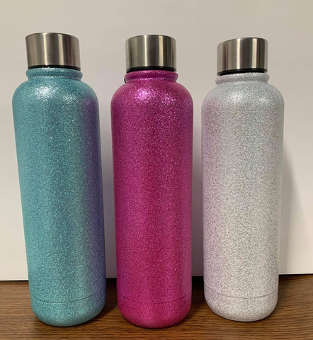 Stainless Steel Glitter Bottles