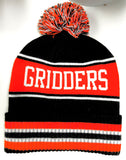 Gridders Pom Pom Beanie Black/Orange