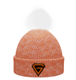 Gridders Pom Pom Beanie Orange/White