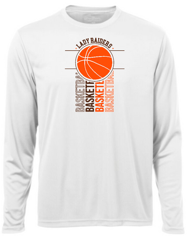 Lady Raiders Basketball Performance T-shirts Long Sleeve