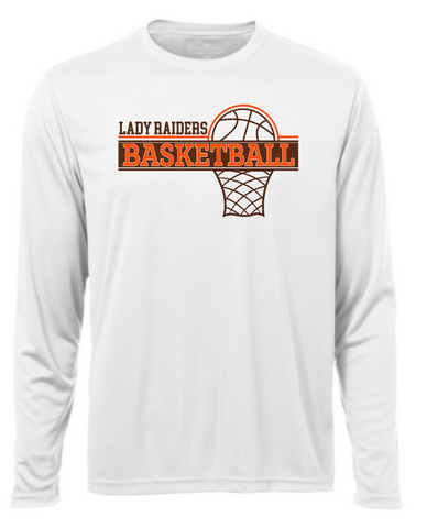 Lady Raiders Basketball Performance T-shirts Long Sleeve