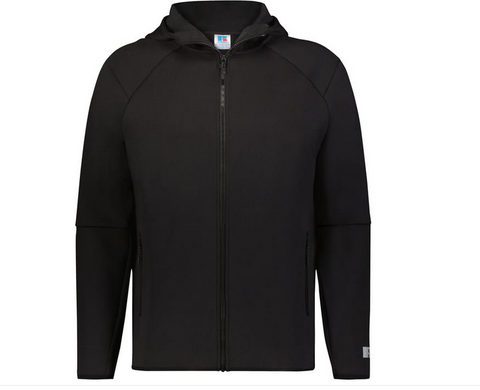 Full Zip Russell Legend Fleece Jacket Black Gridder G