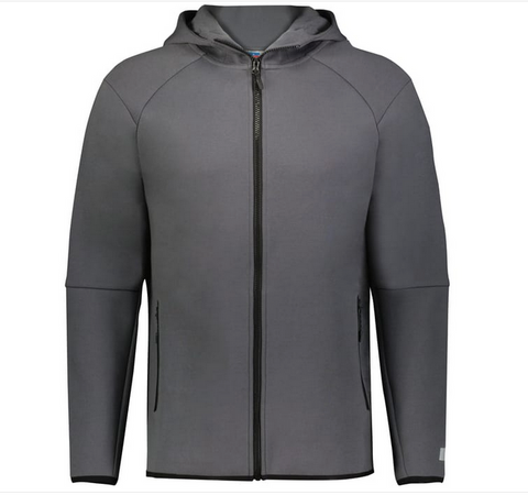 Full Zip Russell Legend Fleece Jacket Grey Raiders