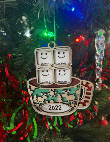 Marshmallow Cup Ornaments