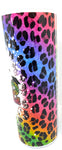 Grad 2022 Skinny Tumbler- Rainbow Cheetah