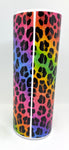 Grad 2022 Skinny Tumbler- Rainbow Cheetah