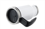 Travel Mug With Handle - Nurse- Coffee Scrubs and Rubber Gloves