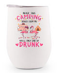 Stainless Steel Wine Tumbler - Never Take Camping Advice From Me