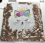 Sequins Pillow Cat