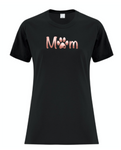 Mom with Paw Print T-Shirt
